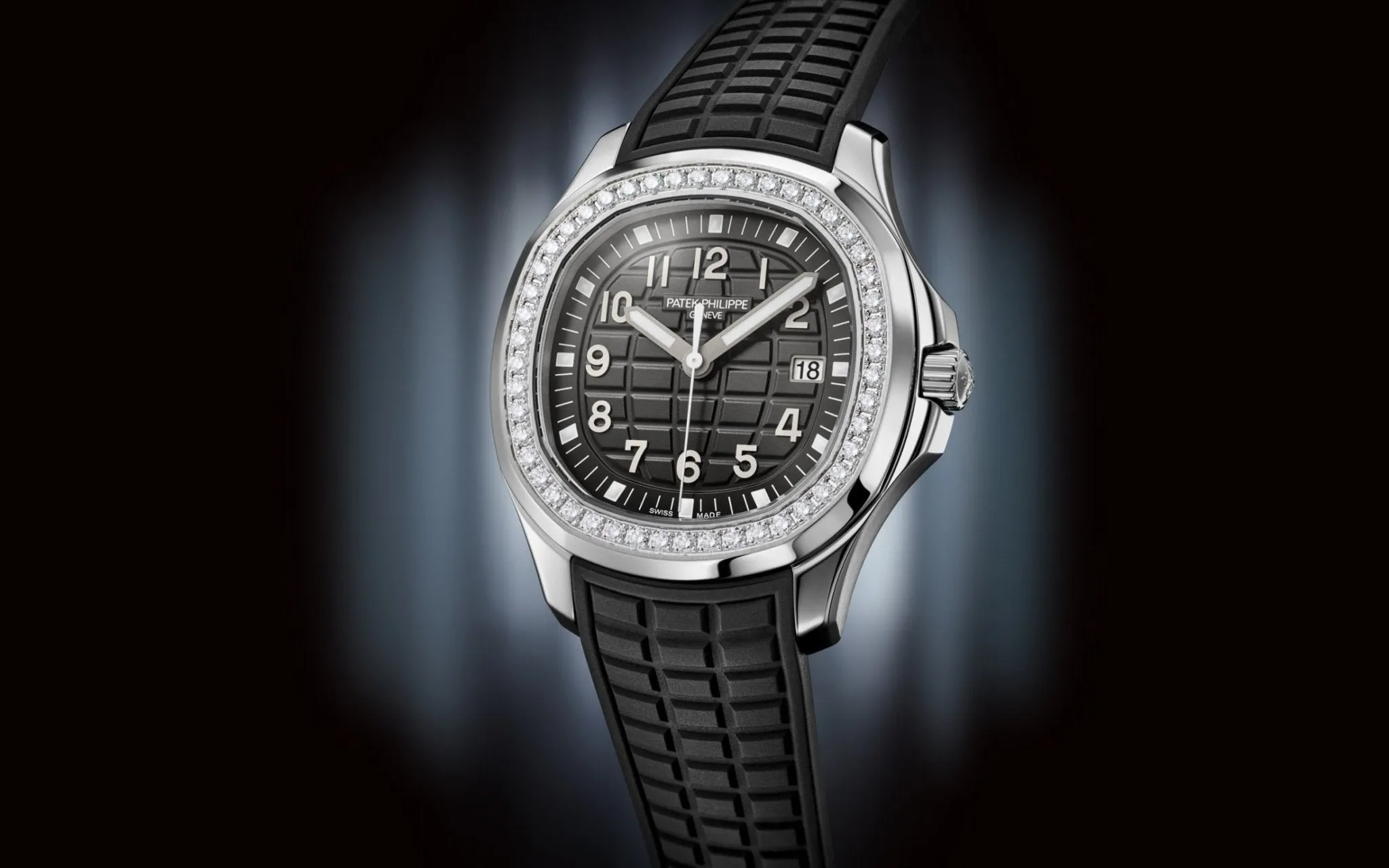 Patek Philippe Aquanaut Luce Black Dial Steel Case With Diamonds (Ref# 5267/200A-001)