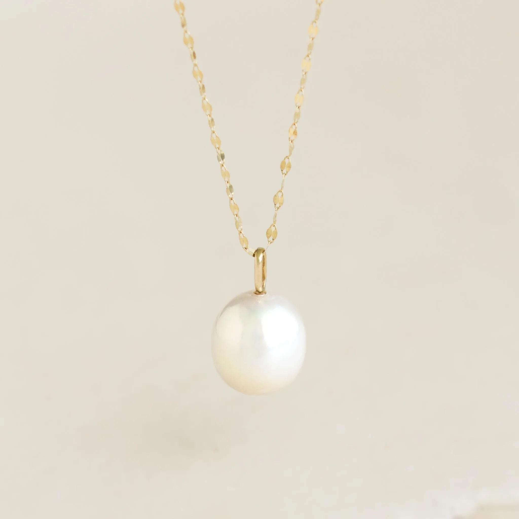 Pearl Charm 14k Gold