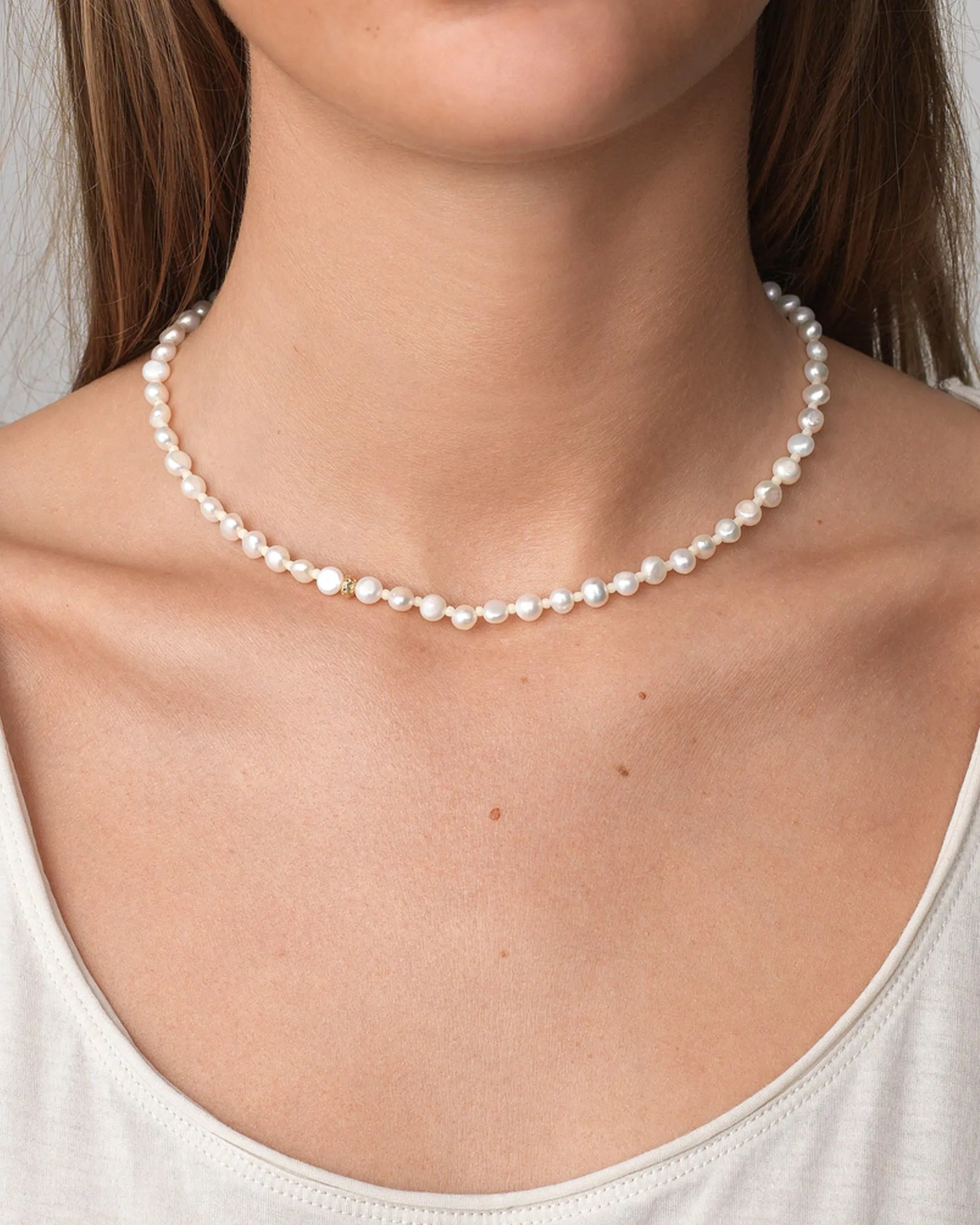 Petit Stellar Pearly Necklace