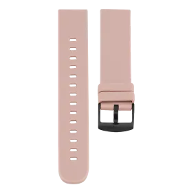 Pink grey OOZOO rubber strap with black clasp