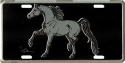 "Arabian" Metal Horse License Plate