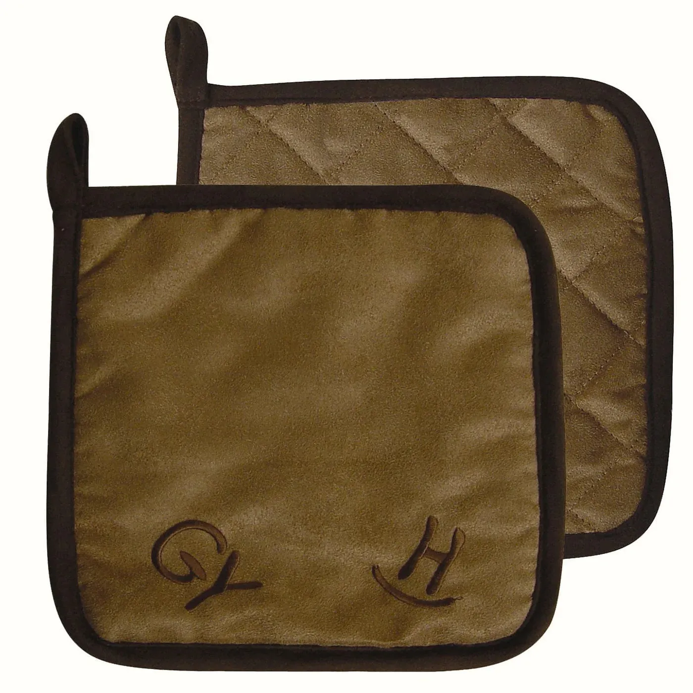 "Cattle Brand" Western Embroidered Pot Holder