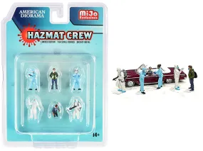 "Hazmat Crew" 6 piece Diecast Figurine Set for 1/64 Scale Models by American Diorama