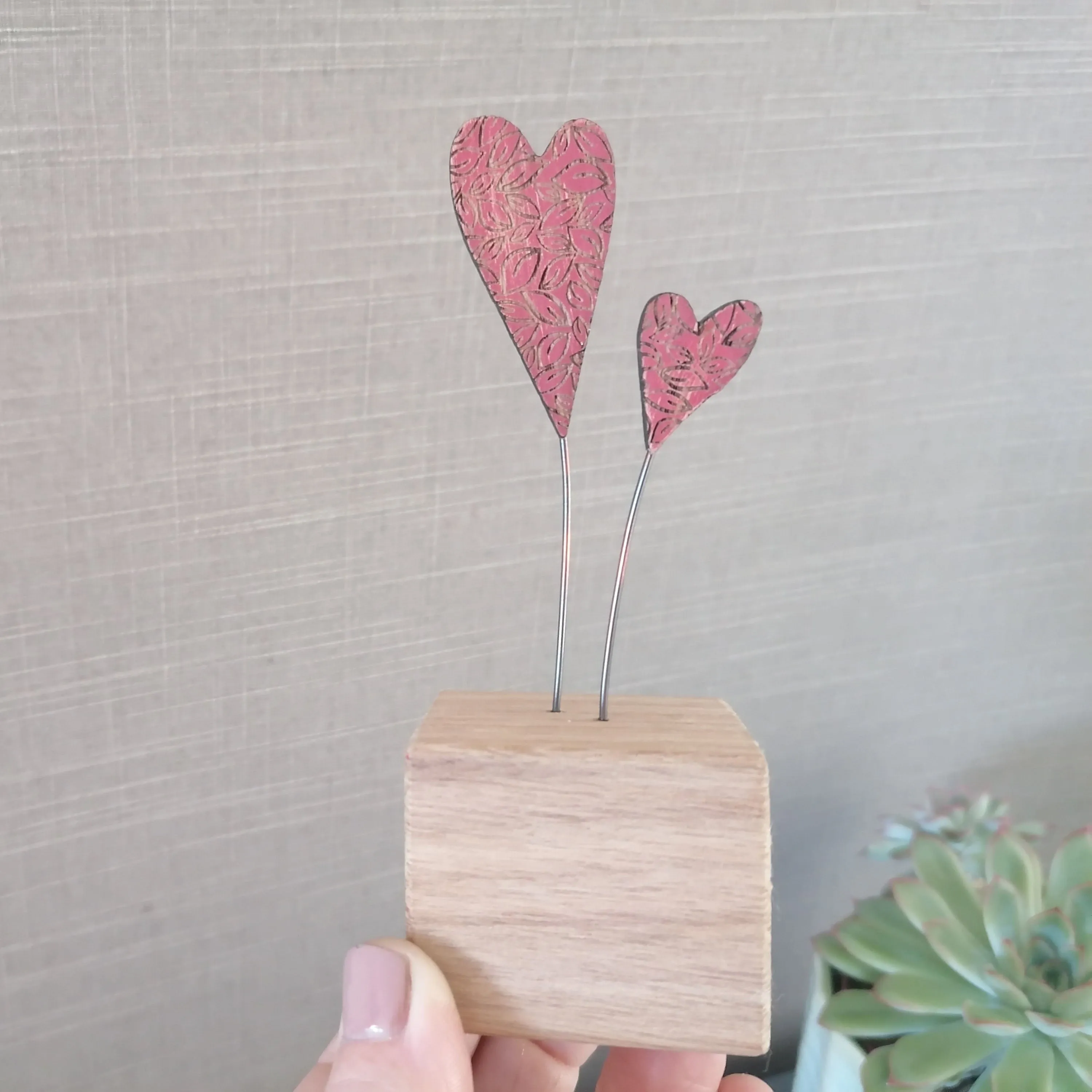 Red Heart Trees Ornament