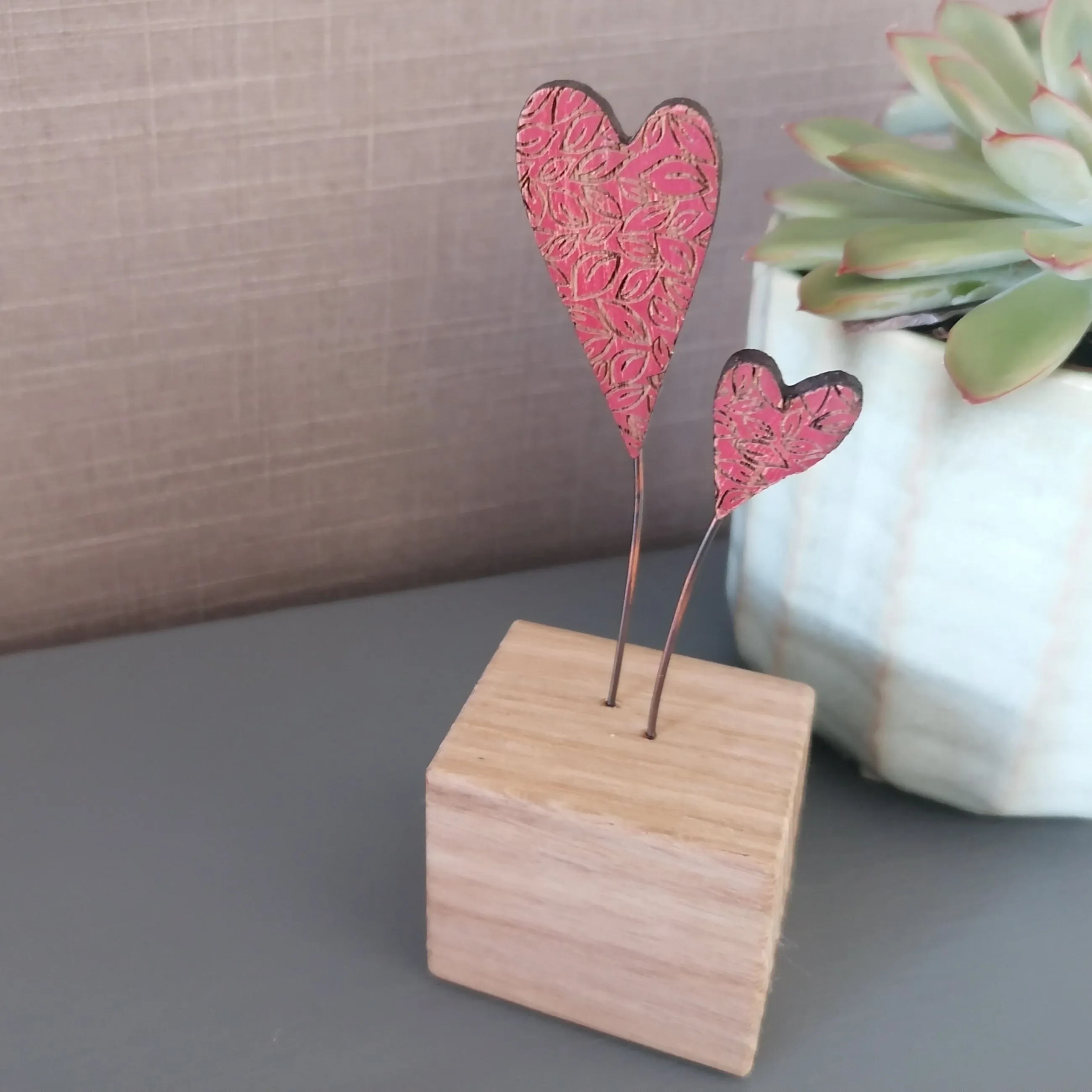 Red Heart Trees Ornament