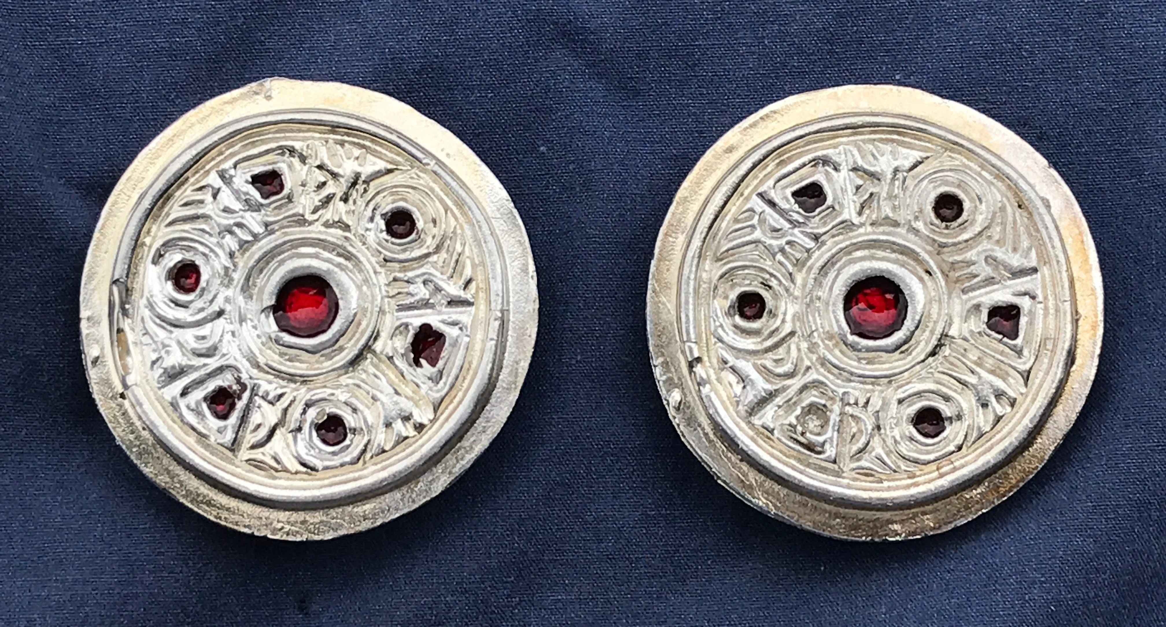 Saxon Red Enamel Brooches - SB03