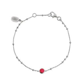 Silver Birthstone Bracelet