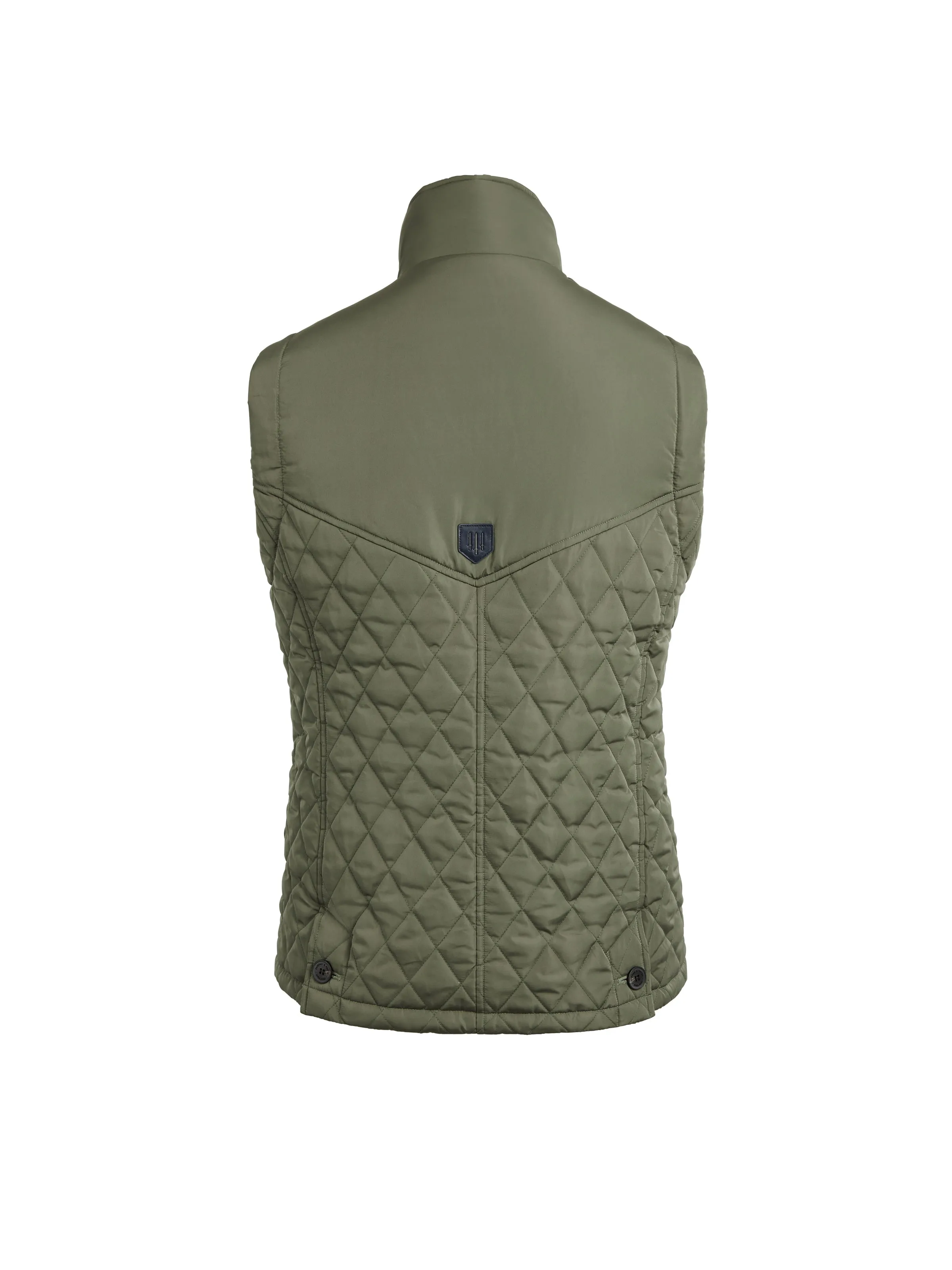 The George Quilted Gilet (Vest) - Sage