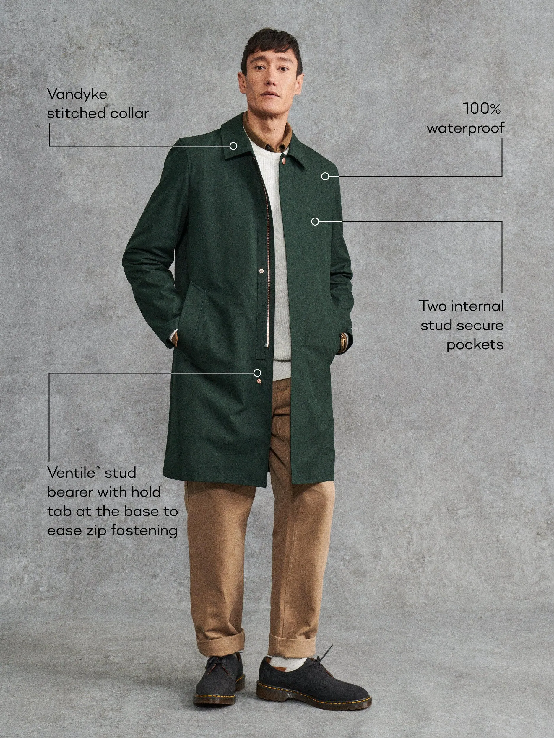 The Ventile® Mac - British Racing Green