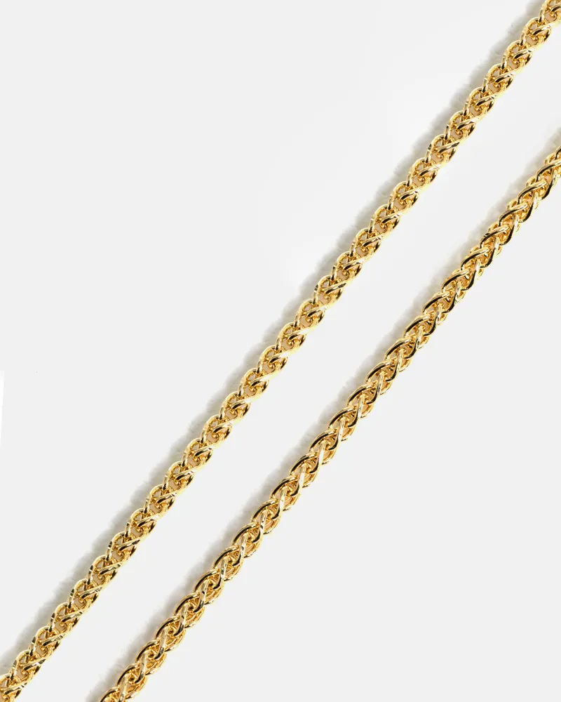 Wheat Chain in 14k Gold