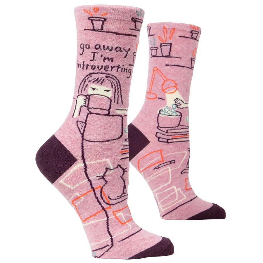 Women's Go Away I'm Introverting Socks